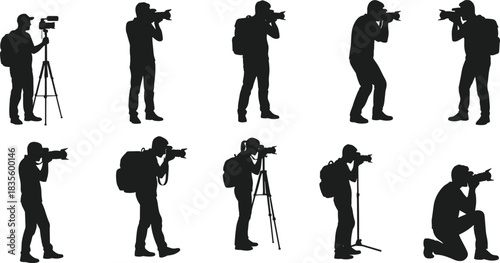 Black and white line art vector collection of diverse people sitting and writing or drawing on clipboards, illustrating study, creative work, and education concepts.