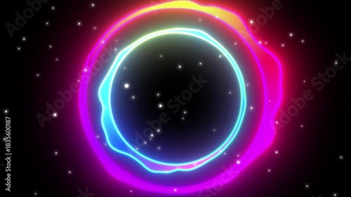 Reactive Blue Waves - Abstract Dynamic Light Motion Background