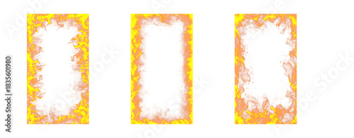 Burning paper edge effect 