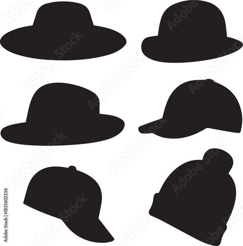 hat silhouettes