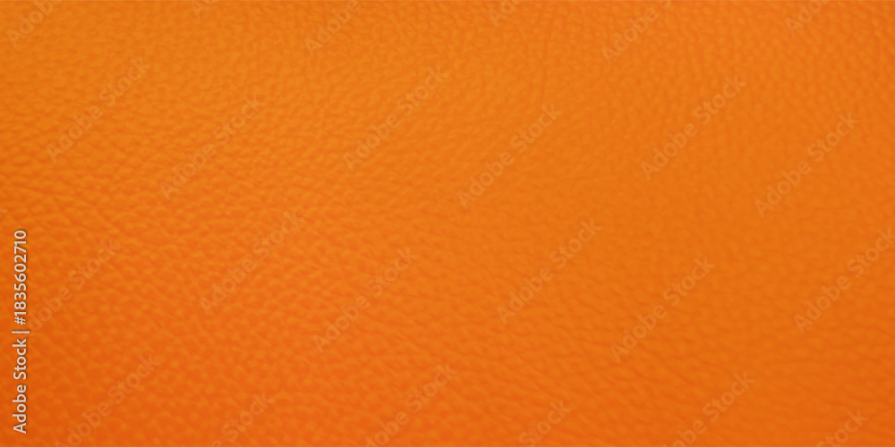 Fototapeta premium Bright orange artificial leather with large texture.