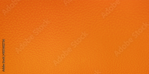 Bright orange artificial leather with large texture.