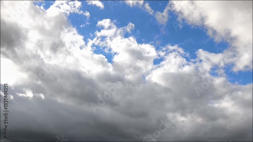 Very dark rain cloud with green tints