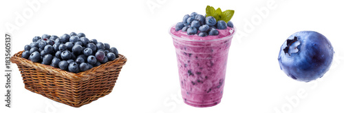 Wallpaper Mural Fresh blueberry display isolated. Torontodigital.ca