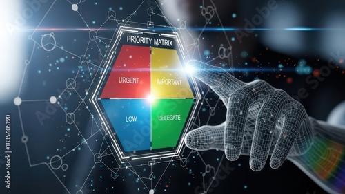 Priority matrix concept for business planning and time management