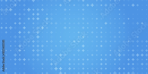 Abstract Light Blue Medical Background with Math Grid and Cross Pattern. Clean, sterile template for pharma UI, presentations, or healthcare interfaces.