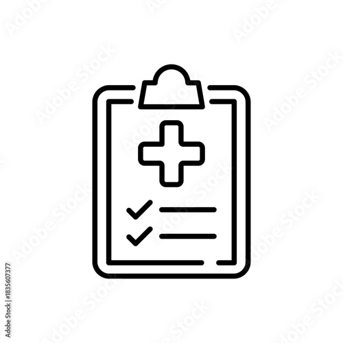 Medical vector icon. editable line icon for health in outline style