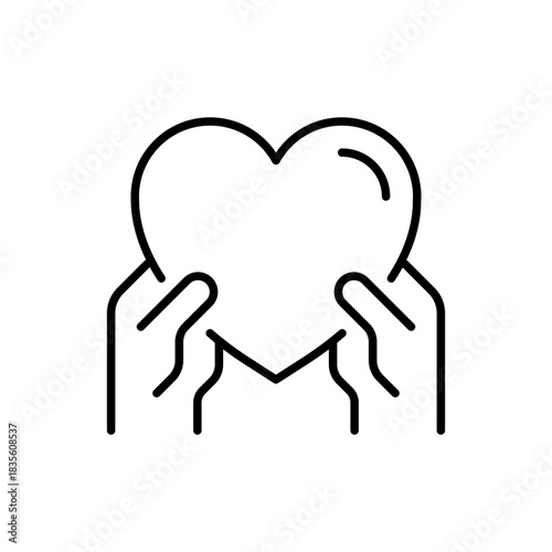 Healthcare vector icon. editable line icon in outline style for medical design