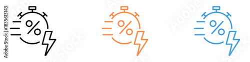 Instant Loan icon vector. time sensitive offers and limited time discount symbol. vector illustration.