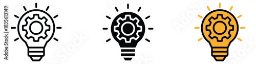 Innovation icon vector. creativity, invention symbol. vector illustration.