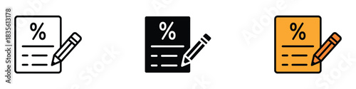 Loan application icon vector. efficiency and clarity symbol. vector illustration.