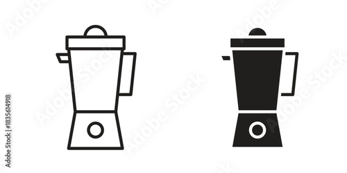 Cold pressed juicer icon. Outline, Glyph and Filled Outline Style