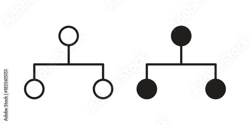 Consolidation icon. Outline, Glyph and Filled Outline Style