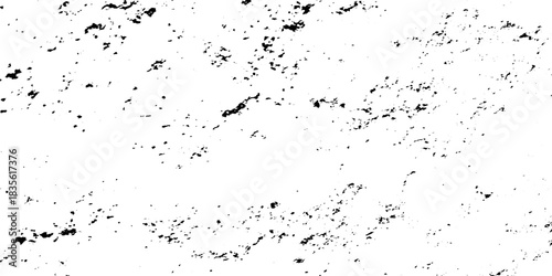 Old distressed vector background with scratches dust. Distressed black grain texture distress overlay. White, black dust overlay distress grungy grain, noise effect paint wall.	