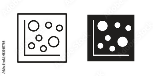 Heat Map icon. Outline, Glyph and Filled Outline Style