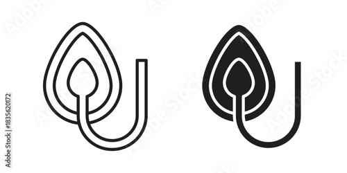 Oxygen mask icon. Outline, Glyph and Filled Outline Style