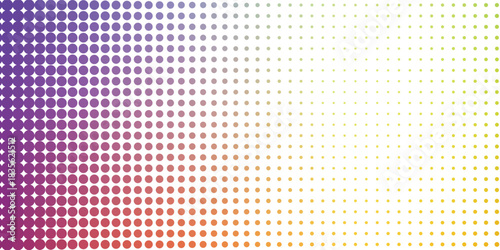 Dots halftone yellow green color pattern gradient texture background.