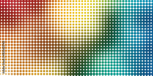 Dots halftone yellow green color pattern gradient texture background.