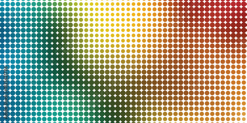 Dots halftone yellow green color pattern gradient texture background.