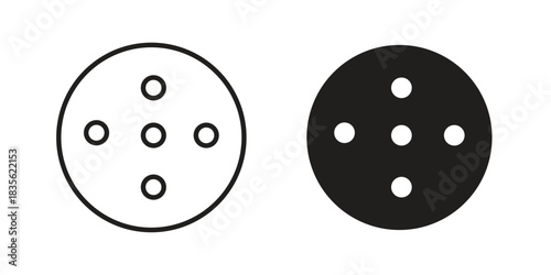 Salami icon. Outline, Glyph and Filled Outline Style