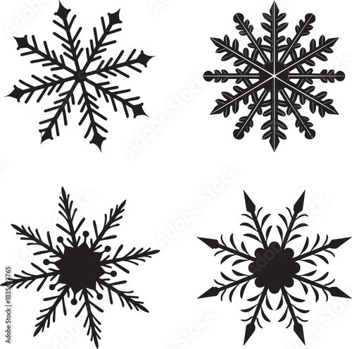Wallpaper Mural Elegant snowflake design with vibrant color options Torontodigital.ca