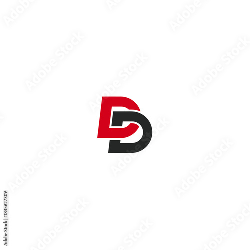 Double D logo Icon flat vector design