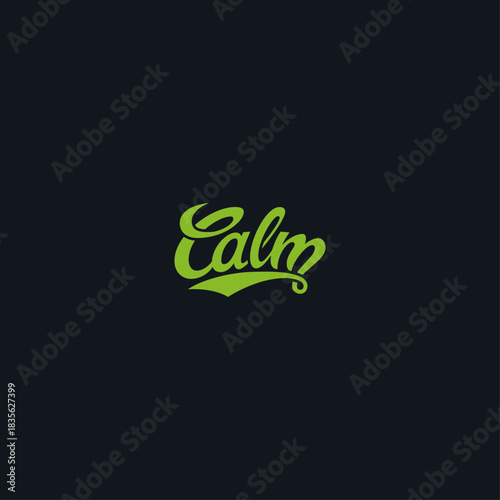 Calm logo Icon flat vector design