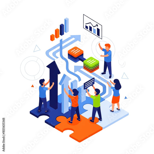 Teamwork and Strategy - Collaborative Puzzle Solving for Business Growth.