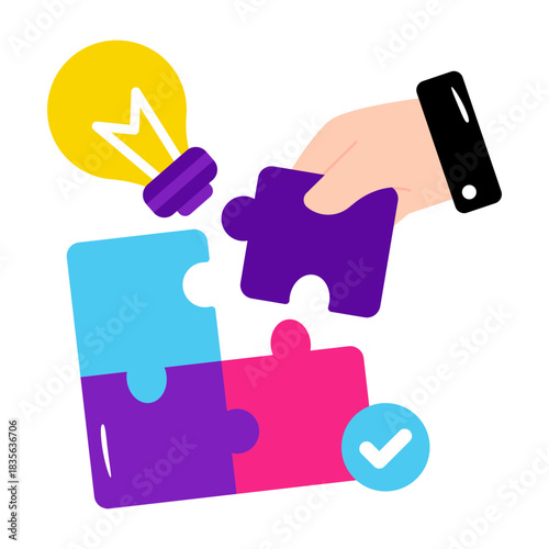 An icon design of problem solving