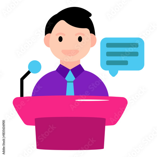 Perfect design icon of speech 