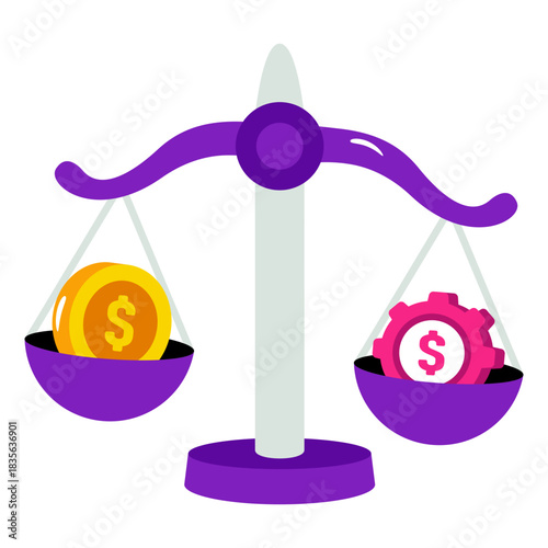 An icon design of financial equilibrium 