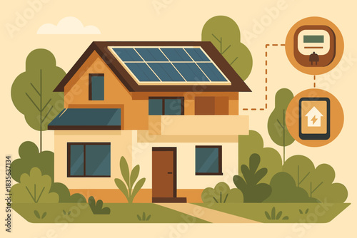 Eco vector energy speech bubbles any meters greenery homes smart icon house