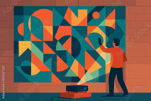 Icon full bubbles artist text vector marks art no graffiti illustration abstract