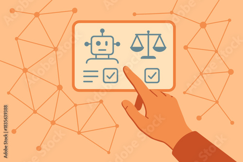 Letters interface labels warm icon vector ethics text cohesive no ai