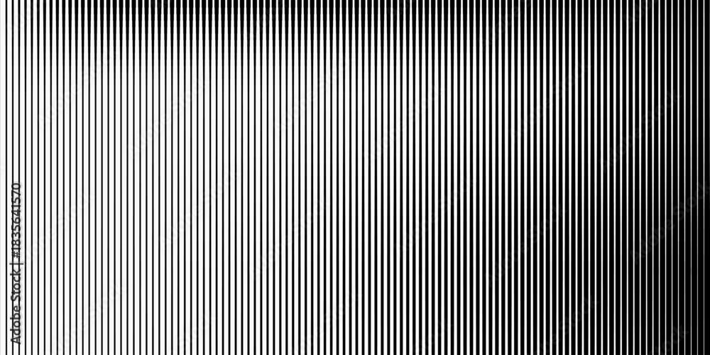 Obraz premium Vertical striped halftone gradation surface. Gradient transition lattice, repeating linear backdrop for print overlay modern graphic design.