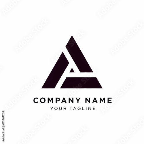 Modern Abstract Triangle Logo Design for Company Name.
