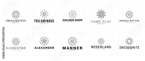 Modern Logos Showcase in a Trendy Workspace