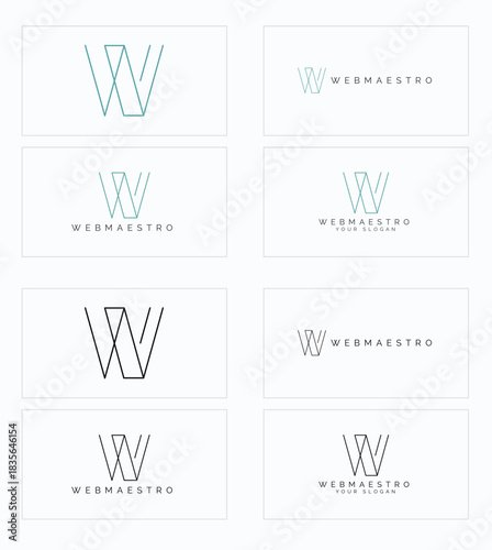 Creative Business Card Designs, Webmaestro Branding, Modern Aesthetic, Graphic Design Showcase, Minimalist Style, Professional Look