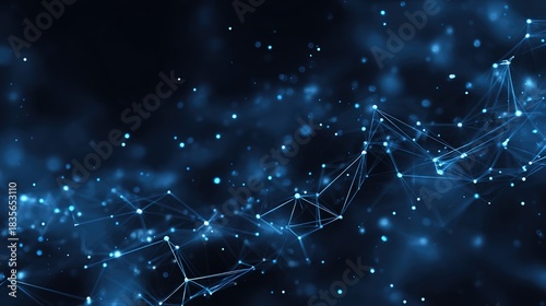 Cosmic Network: A digital tapestry of interconnected nodes and lines glows, evoking the vastness and intricacy of the digital world.
