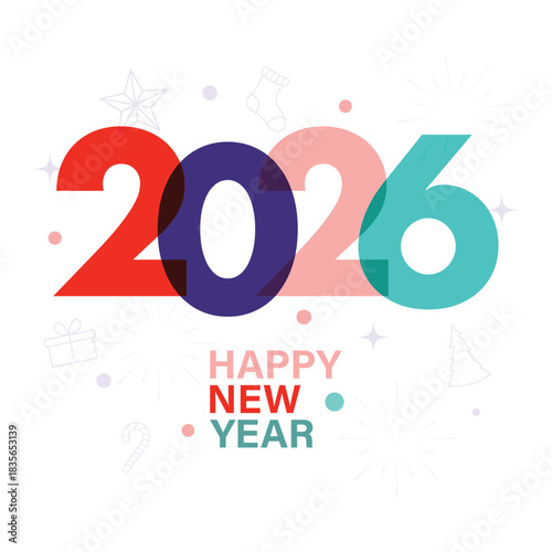 Happy New Year Background Vector Design.