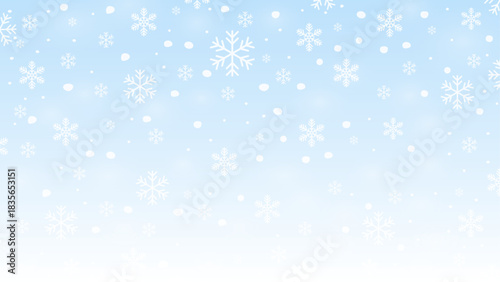 Winter snowflake background. Vector illustration.