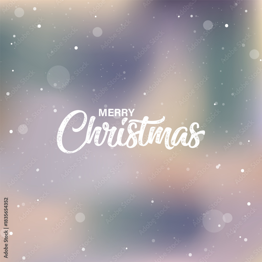 Naklejka premium Merry Christmas And Gradient Background Vector Design.