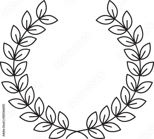 Modern Botanical Leaf Grid Pattern Vector. Simple Line Art Nature Foliage Outline. Minimalist Organic Background for Fabric, Wallpaper, Decoration, or Textile Graphics.