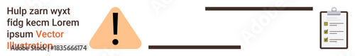 Safety guidance, task tracking, regulatory requirements, compliance workflows, process improvement, risk mitigation. Warning symbol connected to checklist. Safety guidance and task tracking