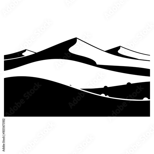 desert dunes silhouette