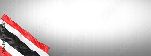 Bilde på lerret Thailand - national flag and gradient background - horizontal banner format - 3D