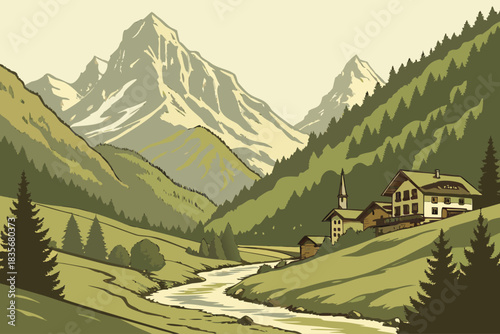 Zinal, Switzerland, lies deep in the Val d’Anniviers with stunning peaks.