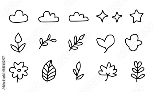 Abstract geometric shapes with bold color palette