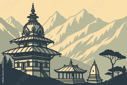 Kathmandu, Nepal, is a historic city surrounded by Himalayan peaks.