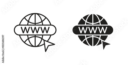 Website icons, vector symbols. filled flat sign